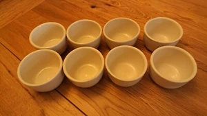 Set of 8 Ramekin Classic White Ceramics 9cm Souffle/Dessert/Dip Dishes/Bowls - Picture 1 of 9