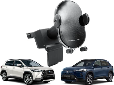 Porta Cellulare Supporto da Auto con Ricarica Wireless per TOYOTA Corolla Cross - Immagine 1 di 4