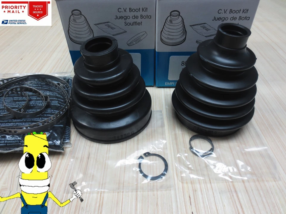 Kit de arranque de eje CV interior y exterior delantero para botas Dodge 024 1979-1982 EMPI Foto 1 de 1