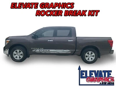 Fits Nissan Titan Graphics Side Rocker Break Vinyl Stripes 3m Decals 2010-2024 — 第 1/4 张图片