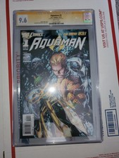 Aquaman 1 New 52 CGC SS 9.6 Jason Momoa Signed