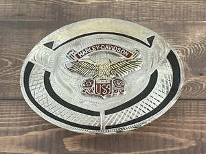 Vintage Harley Davidson Alpaca Mexico Belt Buckle - Picture 1 of 4