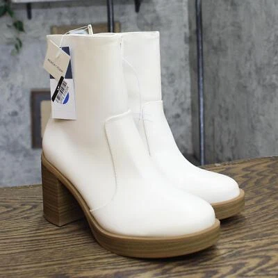 Botas plataforma Jenna rosca universal com palmilha de espuma de memória off white 7M - Imagem 1 de 4