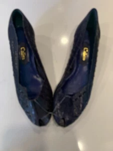 Vintage Calico Women’s Leather Shoes Size 5 1/2 M - New - Picture 1 of 5