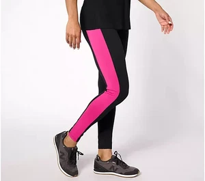 Belle Body by Kim Gravel Regular Colorblock Leggings Black Size 3X A631951 - Picture 1 of 1