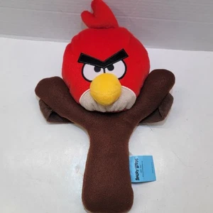 Angry Birds Red Bird On Slingshot 12” Plush Stuffed Animal Doll 2012 Rovio - Picture 1 of 9