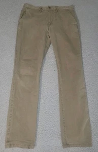 Pantalones RVCA Para Hombre Negros Dagas Delgados Rectos Elastizados Algodón Sarga Chino 32X32 - Imagen 1 de 8