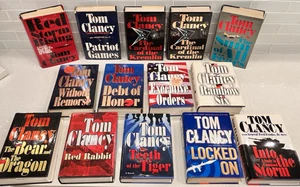 Lot 14 TOM CLANCY Hardcover w/Dust Jackets 1st Editions - 1st Prints Early Books - Imagen 1 de 22