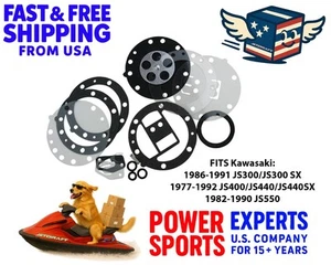 Kit de reconstrucción de carburador Kawasaki 300 440 550 Mikuni JS300 JS440 JS550 - Imagen 1 de 7