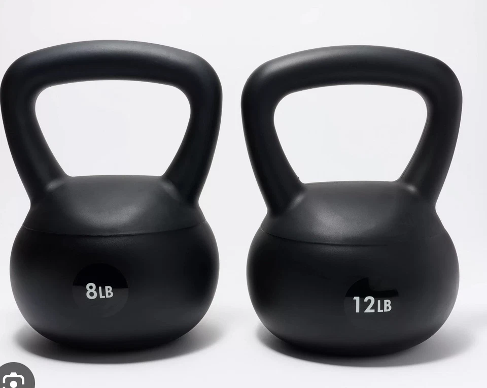 8 & 12 Pound Kettlebell Weight Workout Exercise Gym Fitness - FAST SHIPPING - Image 1 of 1