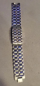 Mens Vintage Lava Faced SS Watch & Band  - Picture 1 of 4