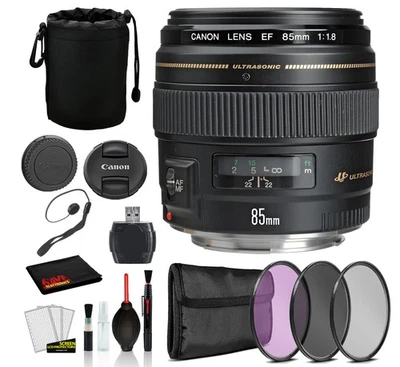Lente Canon EF 85 mm f/1,8 USM con paquete paquete paquete paquete oferta kit Foto 1 de 4