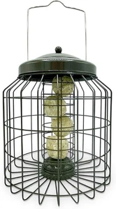 Large Squirrel Proof Metal Hanging suet Bird Feeder for Small Wild Bird Food - Picture 1 of 7