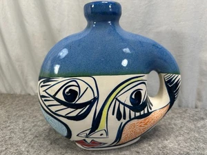 Vintage Alfonso Otero Regal Keramik Vase/Flasche Picasso-Stil Kubist Modernist - Bild 1 von 10