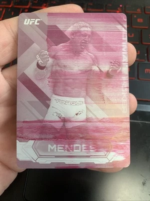 2014 Chad Mendes Topps UFC Knockout 1/1 Printing Plate Magenta  - Image 1 of 2