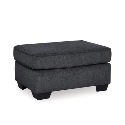 Signature Design by Ashley Contemporary Altari Ottoman Chenille Slate - Image 1 of 4