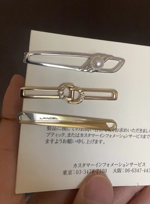 NEW Mikimoto Akoya Saltwater Cultured Pearl Tie Clip Bar Clasp 2.1” / 7mm - Image 1 of 4