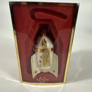 Lenox 2001 Rocket Ship Ornamento Conmemorar Baratija Caja Cápsula del Tiempo - Imagen 1 de 8