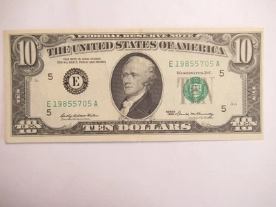 1969 $10 Note, FRN, UNC, Richmond #705 - Image 1 of 4