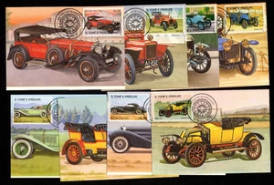 Sao Tome & Principe 852/9 Maximumkarten Autos u.a. Mercedes - Picture 1 of 3
