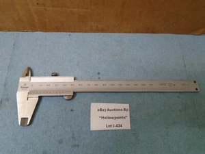 Mitutoyo Japan 150mm Venier Caliper w/ 0.05mm Res 10mm Hardened Stainless J434 - Picture 1 of 7