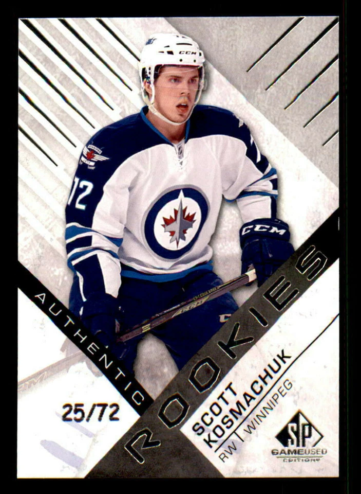 2016-17 SP Game Used #181 Scott Kosmachuk Jets Rookie #/72 (ref 28125) - Image 1 of 2