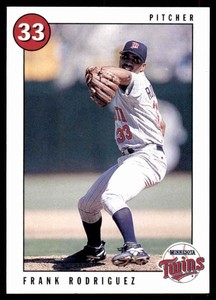 1996 Marquette Bank Minnesota Twins Frank Rodriguez Minnesota Twins #8