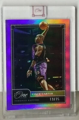 2020-21 Panini One and One Vince Carter #158 Purple /26 Raptors Legend Sealed - Image 1 of 4