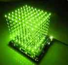 1PCS 3D LightSquared DIY Kit 8x8x8 3mm LED Cube Green Ray LED NEW