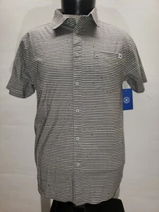 NUEVO CON ETIQUETAS HURLEY Para Hombre Pequeña S A Rayas Camisa Con Botones Combina Envío Descuento - Imagen 1 de 2