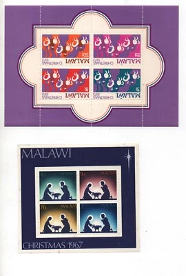 Malawi: Lot of 6 different mini sheet of block of 4, mint NH. MW07/ - Image 1 of 3