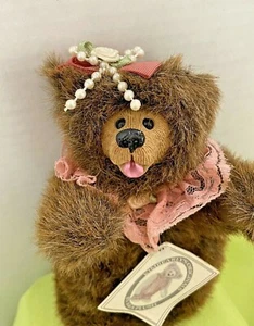 Kimbearly Originals Fur Brown Bear Mini Ruby Resin 19040 Handcrafted Limited - Bild 1 von 4