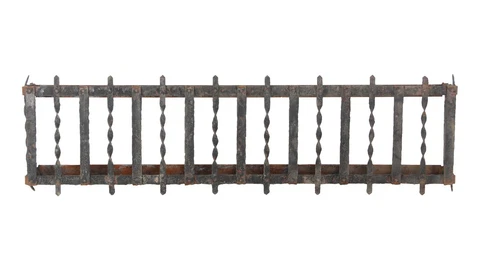 Antique Wrought Iron 49.5 in. Window Sill Planter Box Cover