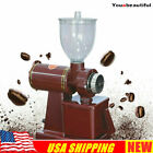 Commercial Electric Automatic Coffee Grinder Burr Espresso Bean Home Grind Red 