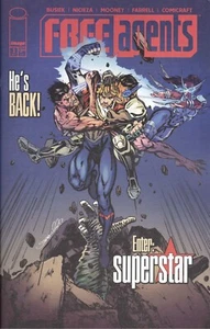 FREE AGENTS #3 PORTADA UNA IMAGEN DE STEPHEN MOONEY EN ESTADO BASTANTE BUENO/CASI NUEVO HOHC 2024 - Imagen 1 de 1