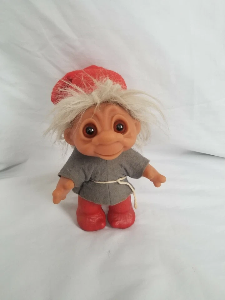 De colección DAM Elf Troll Navidad 1980 24-4 Mohair Rojo Sombrero Conjunto Original 8" Raro Foto 1 de 4