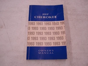 1993 JEEP CHEROKEE OWNERS MANUAL GLOVEBOX BOOK ORIGINAL - Picture 1 of 2