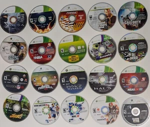 20 Lot Xbox 360 Different Halo Forza GTA COD  DJ Hero Disc Only - Picture 1 of 3