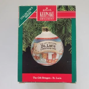 1990 The Gift Bringers St. Lucia Hallmark Keepsake Ornament in Original Box - Picture 1 of 6
