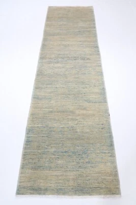 10 ft Hallway Tribal gabbeh Runner Rug Afghan Hand Knotted Wool Bedroom Rug - Image 1 of 4