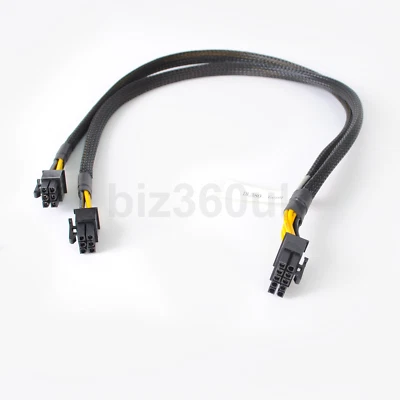 10pin to 6+6pin Power Graphics PCIE Cable for HP ProLiant DL380 G9 and GPU 50cm - Image 1 of 4
