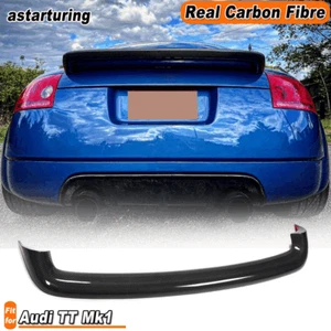 For Audi TT Mk1 Type 8N TT Quattro 1998-06 Rear Trunk Spoiler Wing Carbon Fiber - Picture 1 of 18
