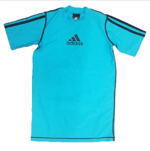 Adidas Boys Core Active Short Sleeve Tee (Turquoise,L-14/16) NWT - Image 1 of 1