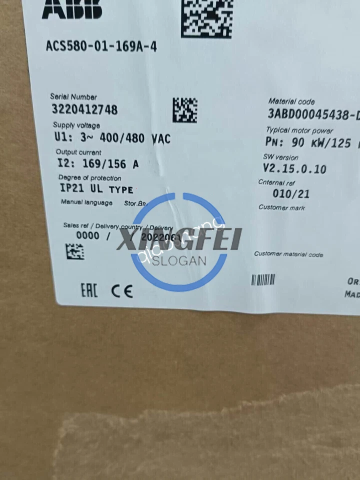 1PCS ACS580-01-169A-4 ABB Inverter NEW - Image 1 of 1