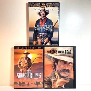 QUIGLEY DOWN UNDER / THE SHADOW RIDERS / THE QUICK AND THE DEAD (DVD) Western - Picture 1 of 13