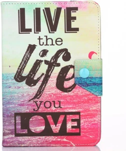 10.1" Tablet Case, Folio Stand Cover, 4 Rings, 9.6-10.5" Tablets - Picture 1 of 8