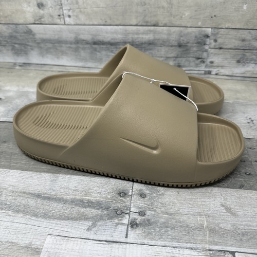 SCARPE SLIP ON NIKE CALM SLIDES SESAME US UOMO TAGLIA 12 FD4116 201 NUOVE