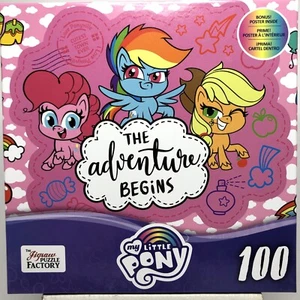 My Little Pony Puzzle 100-Piece with Bonus Poster The Adventure Begins - Picture 1 of 10