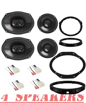JBL Stage3 Front & Rear Door Car Speakers w/install kit for 2015-2023Ford F-150 - Image 1 of 4
