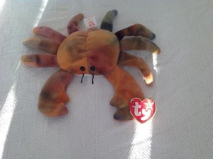 CLAUDE THE CRAB Beanie Babies DOB September 3 1996 Retired rare - Picture 1 of 7